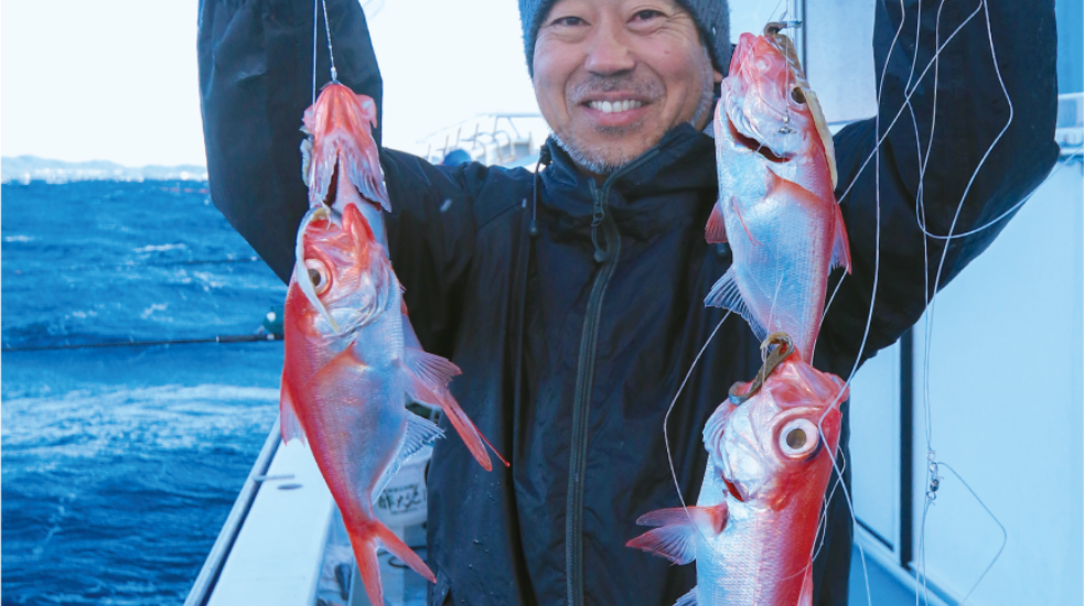 【やっぱり鯛が好き】 相模湾小坪港出船フルレンタルで楽しめる城ケ島沖のキンメダイ