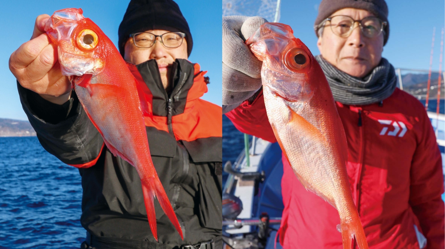 【紅きターゲット4】潮が濁れば期待度アップ 真鶴沖のキンメ五目快釣